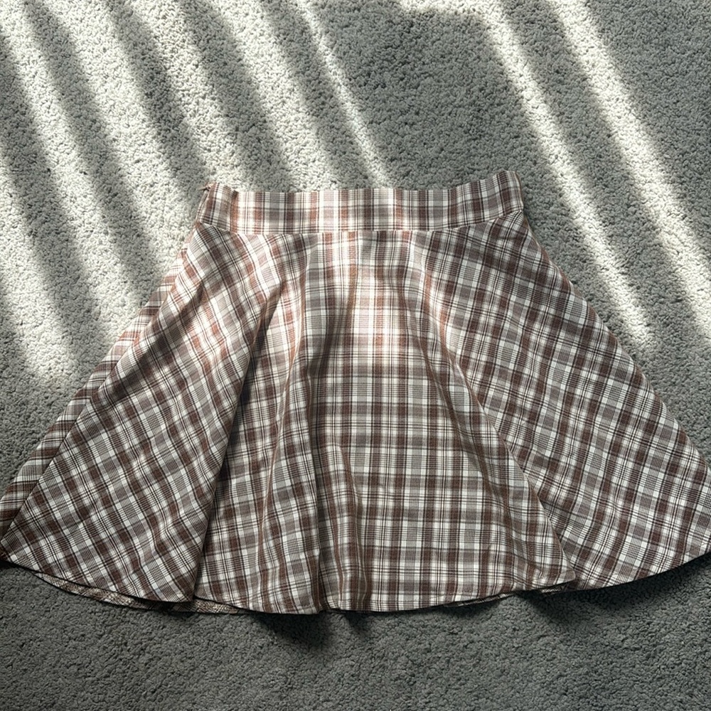 SHEIN plaid mini skirt - size x small